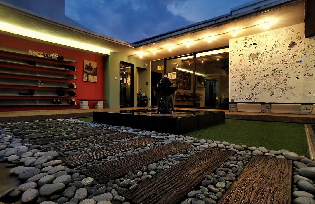 Beds In Garden Hostel-1